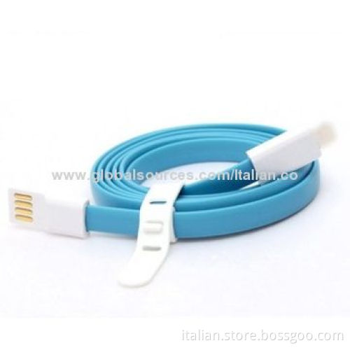 Mixed Color Magnet Flat USB Charger Cable for iPhone 5New